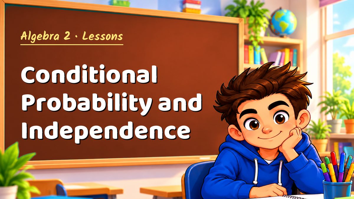 Algebra 2 math lesson: Conditional Probability and Independence – Maths PDF