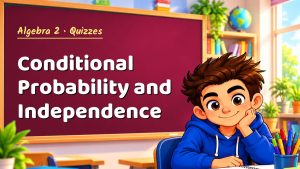 Algebra 2 Conditional Probability and Independence Quiz: 10 Questions with Explanations