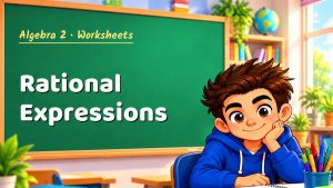 Algebra 2 Rational Expressions Worksheet (PDF)