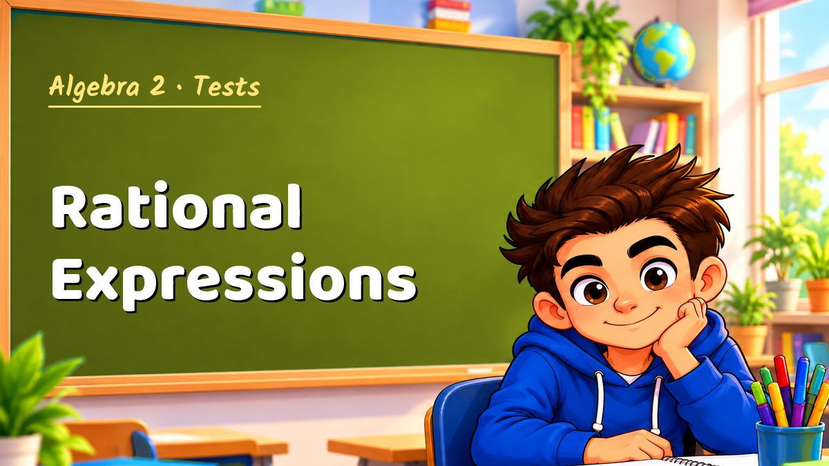 Algebra 2 math test: Rational Expressions – Maths PDF