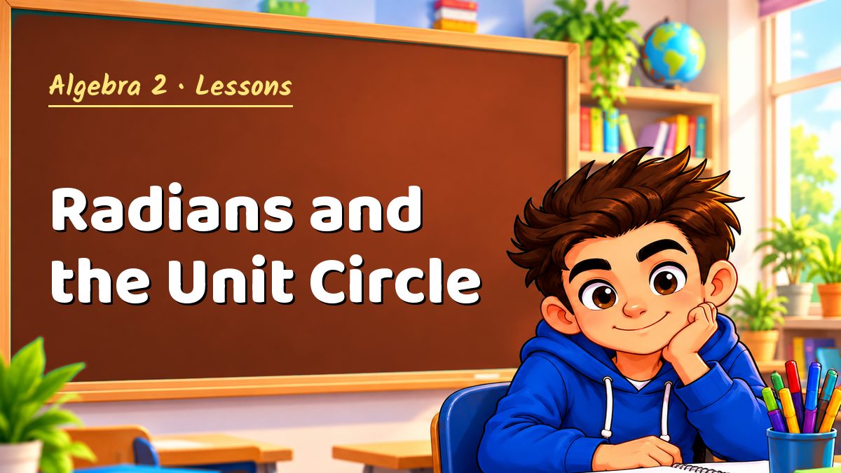 Algebra 2 math lesson: Radians and the Unit Circle – Maths PDF