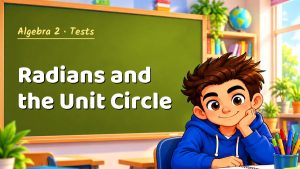 Algebra 2 Radians and the Unit Circle Test with Point Values (PDF)