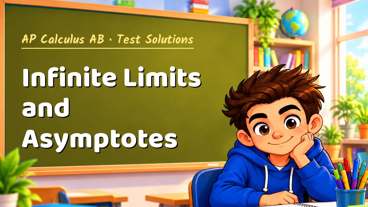AP Calculus AB math test solutions: Infinite Limits and Asymptotes – Maths PDF