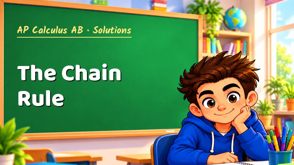 AP Calculus AB math worksheet solutions: The Chain Rule – Maths PDF