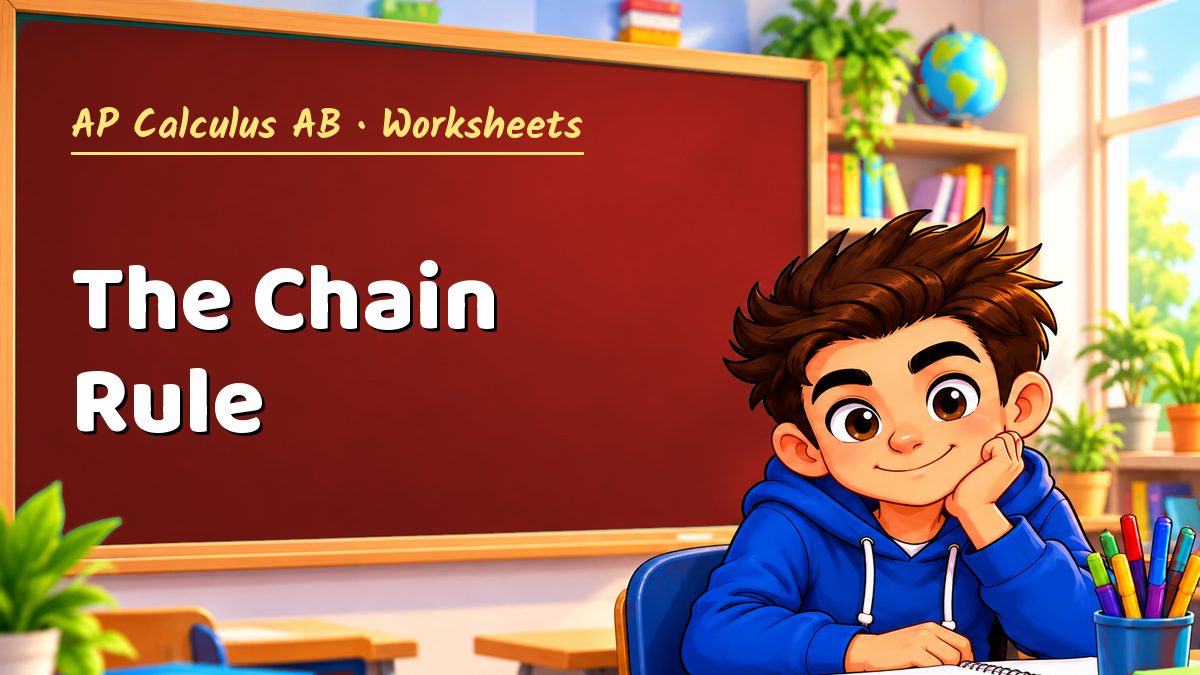 AP Calculus AB math worksheet: The Chain Rule – Maths PDF