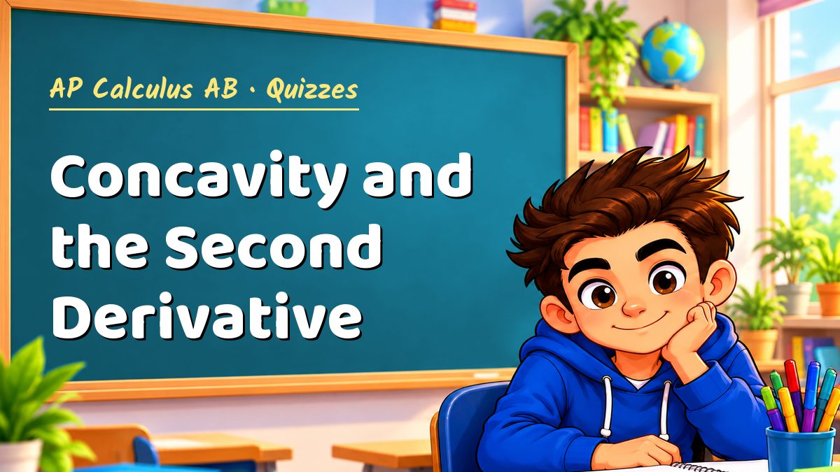 AP Calculus AB math quiz: Concavity and the Second Derivative – Maths PDF