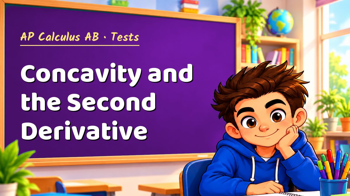 AP Calculus AB math test: Concavity and the Second Derivative – Maths PDF