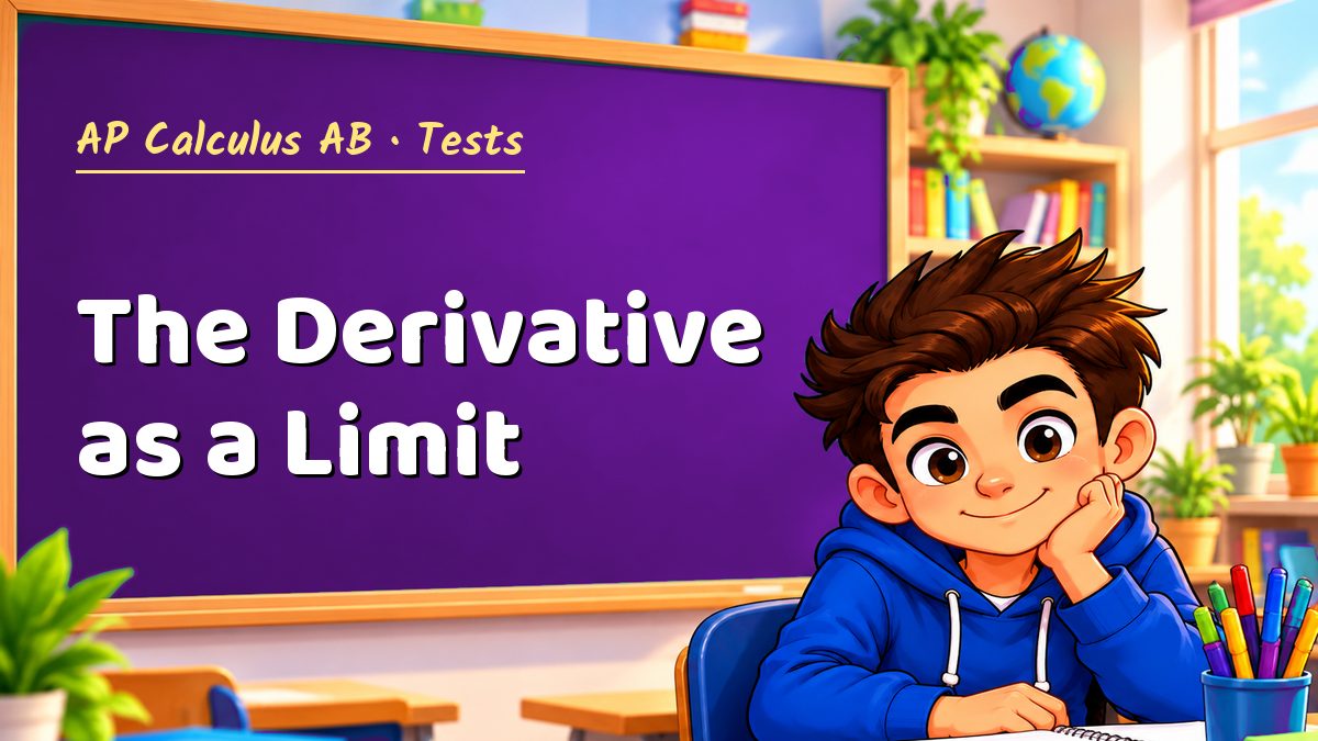 AP Calculus AB math test: The Derivative as a Limit – Maths PDF