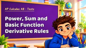 AP Calculus AB Power, Sum and Basic Function Derivative Rules Test with Point Values (PDF)