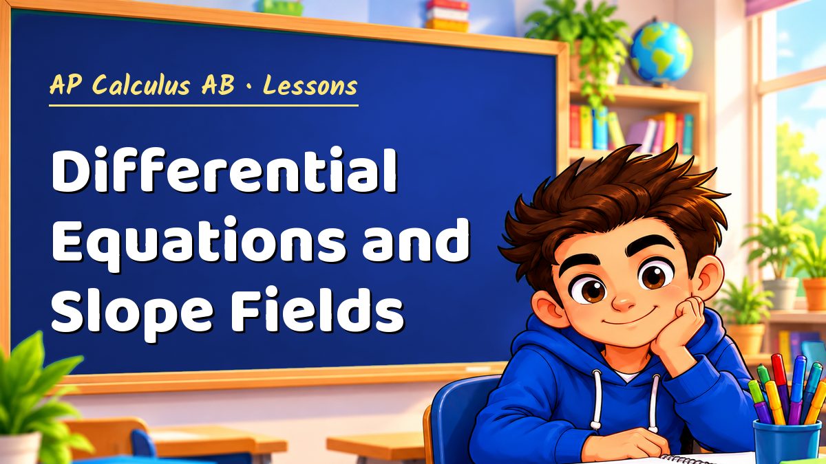 AP Calculus AB math lesson: Differential Equations and Slope Fields – Maths PDF