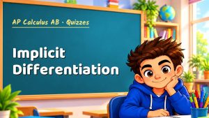 AP Calculus AB Implicit Differentiation Quiz: 10 Questions with Explanations