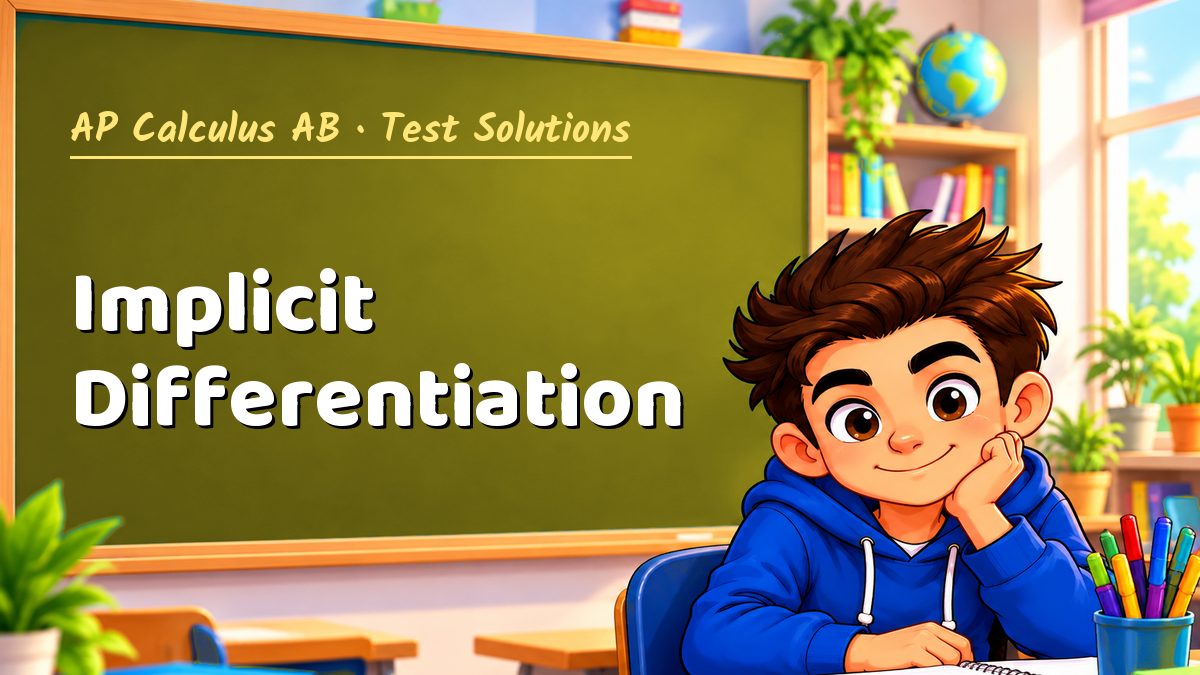 AP Calculus AB math test solutions: Implicit Differentiation – Maths PDF
