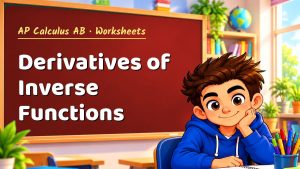 AP Calculus AB Derivatives of Inverse Functions Worksheet (PDF)
