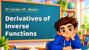 AP Calculus AB Derivatives of Inverse Functions Quiz: 10 Questions with Explanations