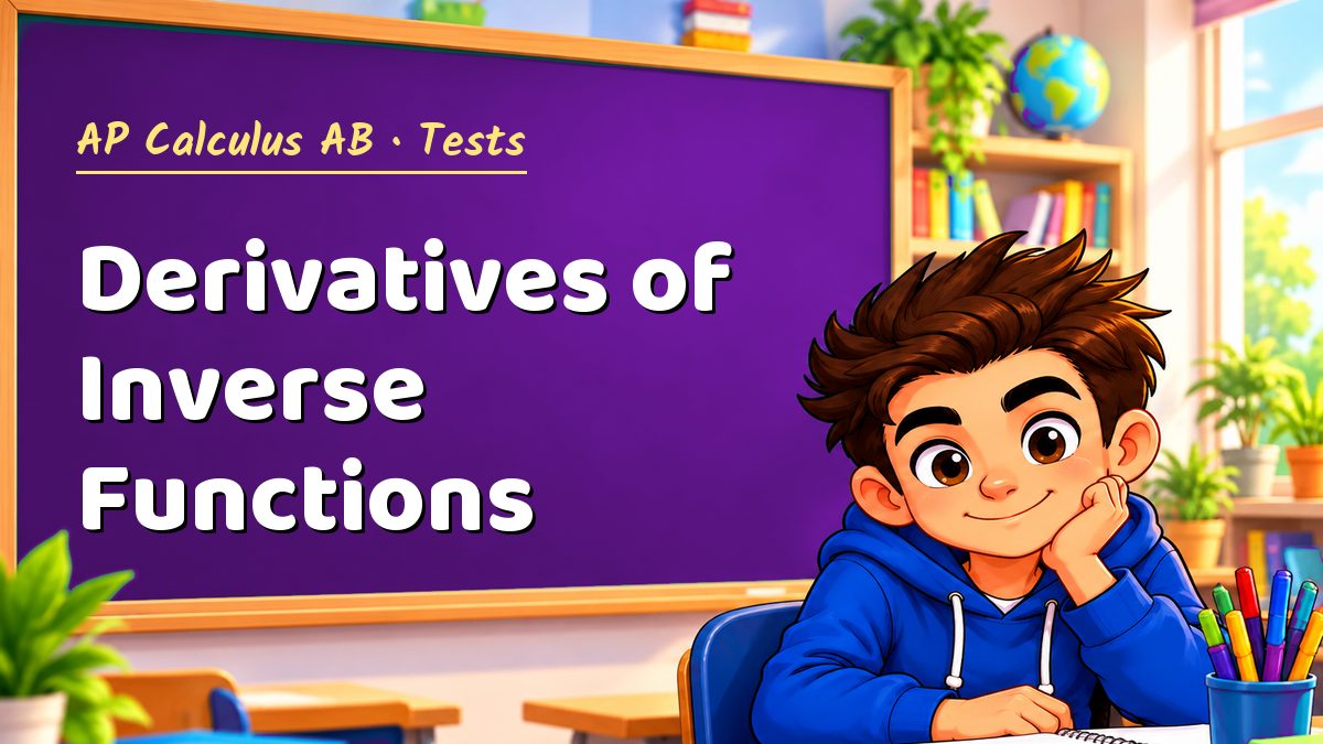 AP Calculus AB math test: Derivatives of Inverse Functions – Maths PDF
