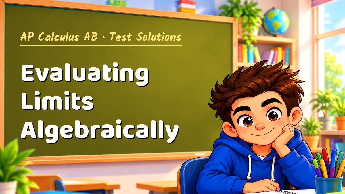 AP Calculus AB math test solutions: Evaluating Limits Algebraically – Maths PDF
