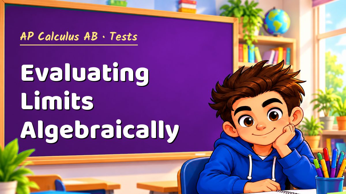 AP Calculus AB math test: Evaluating Limits Algebraically – Maths PDF