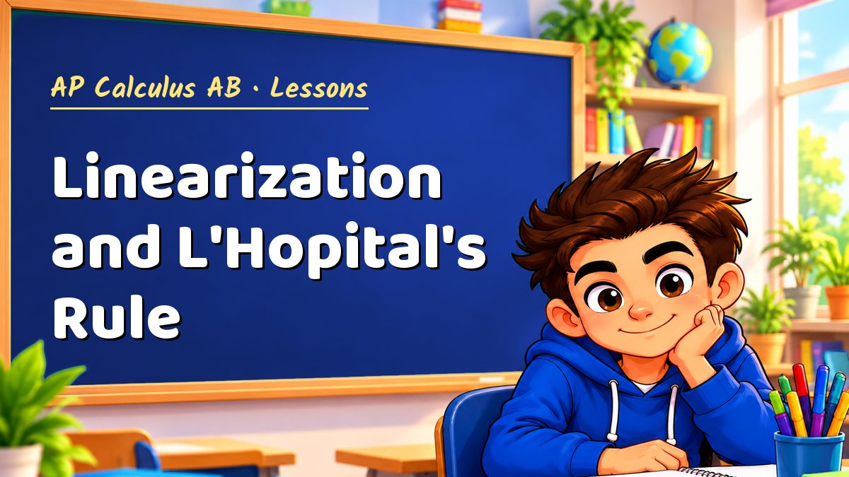 AP Calculus AB math lesson: Linearization and L'Hopital's Rule – Maths PDF