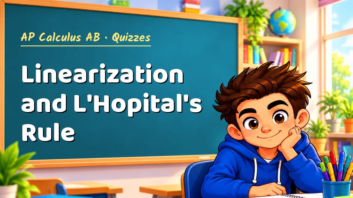 AP Calculus AB math quiz: Linearization and L'Hopital's Rule – Maths PDF