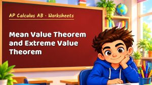 AP Calculus AB Mean Value Theorem and Extreme Value Theorem Worksheet (PDF)