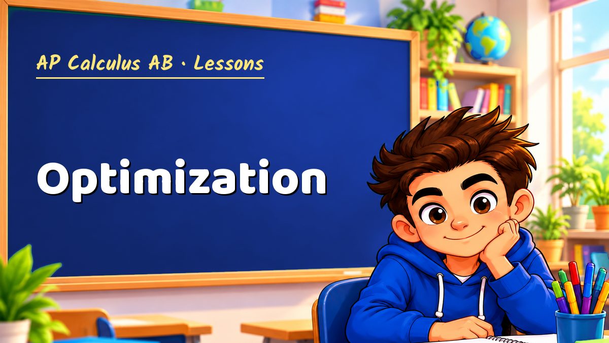 AP Calculus AB math lesson: Optimization – Maths PDF