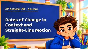 AP Calculus AB Rates of Change in Context and Straight-Line Motion Lesson (Free PDF)