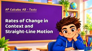 AP Calculus AB Rates of Change in Context and Straight-Line Motion Test with Point Values (PDF)