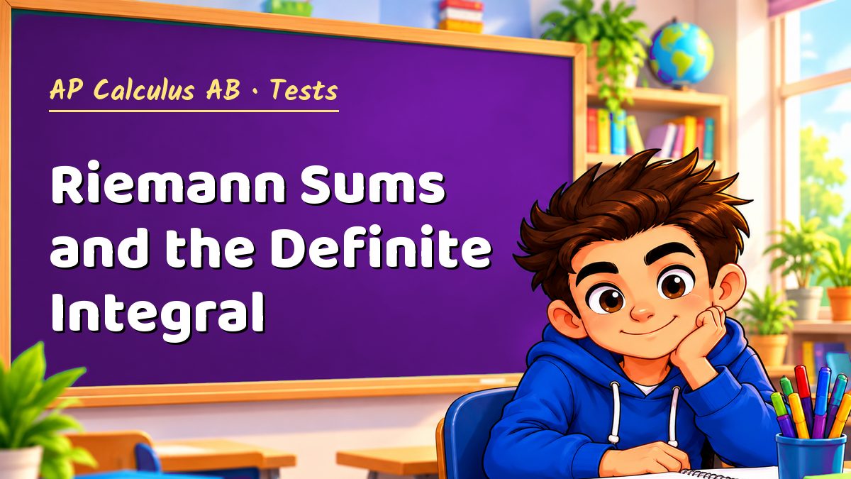 AP Calculus AB math test: Riemann Sums and the Definite Integral – Maths PDF