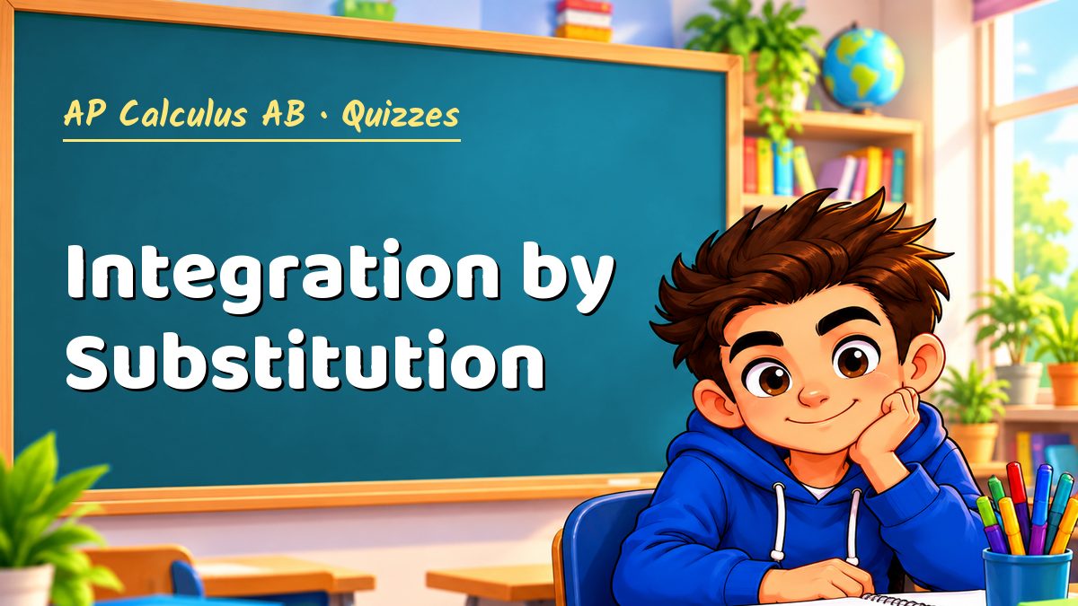 AP Calculus AB math quiz: Integration by Substitution – Maths PDF
