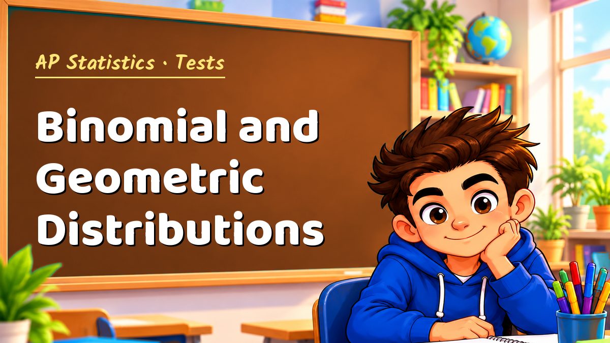 AP Statistics math test: Binomial and Geometric Distributions – Maths PDF