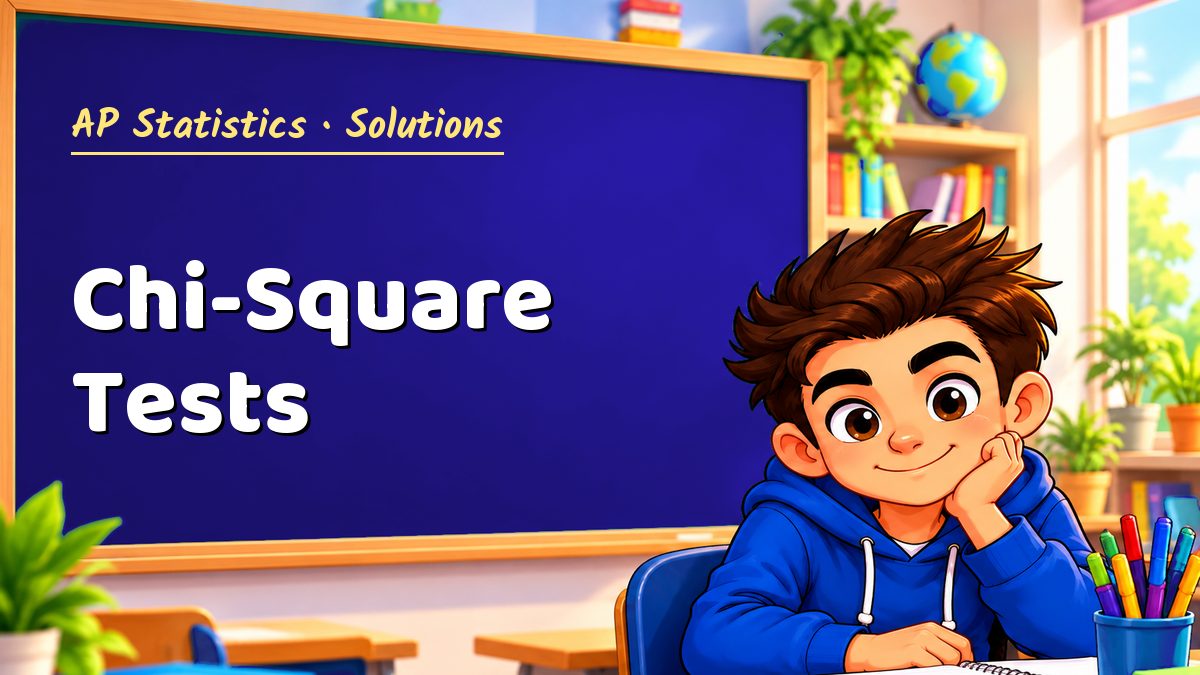 AP Statistics math worksheet solutions: Chi-Square Tests – Maths PDF