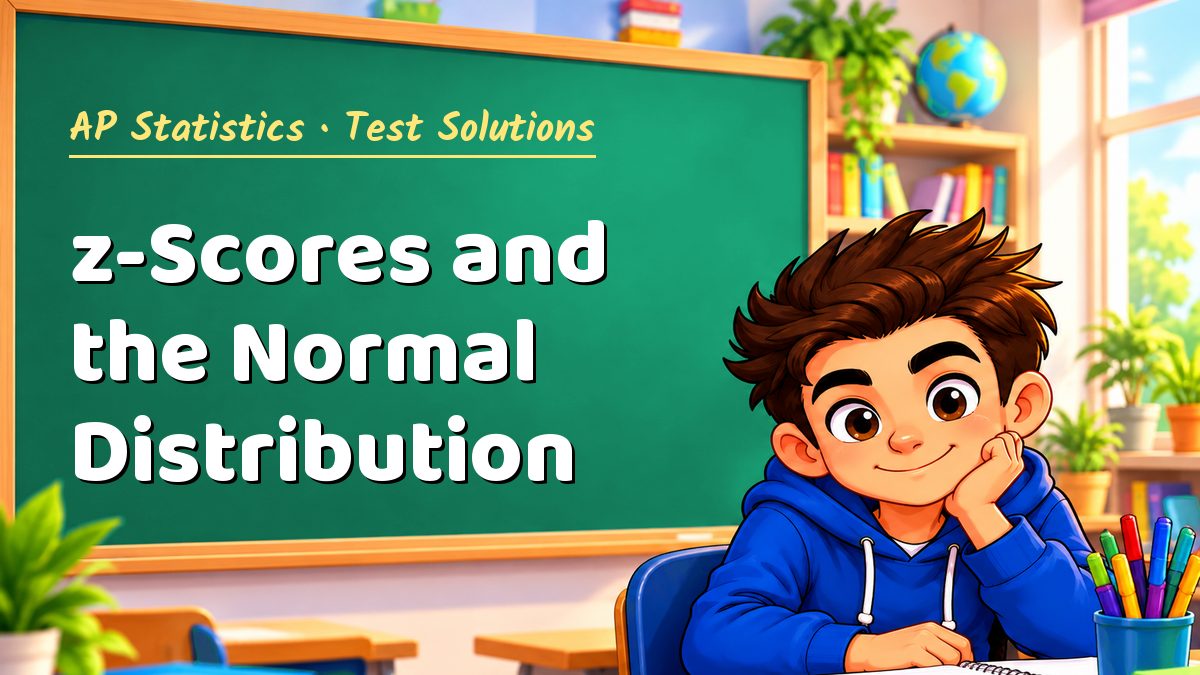 AP Statistics math test solutions: z-Scores and the Normal Distribution – Maths PDF