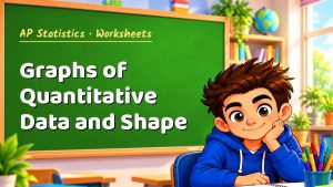 AP Statistics Graphs of Quantitative Data and Shape Worksheet (PDF)
