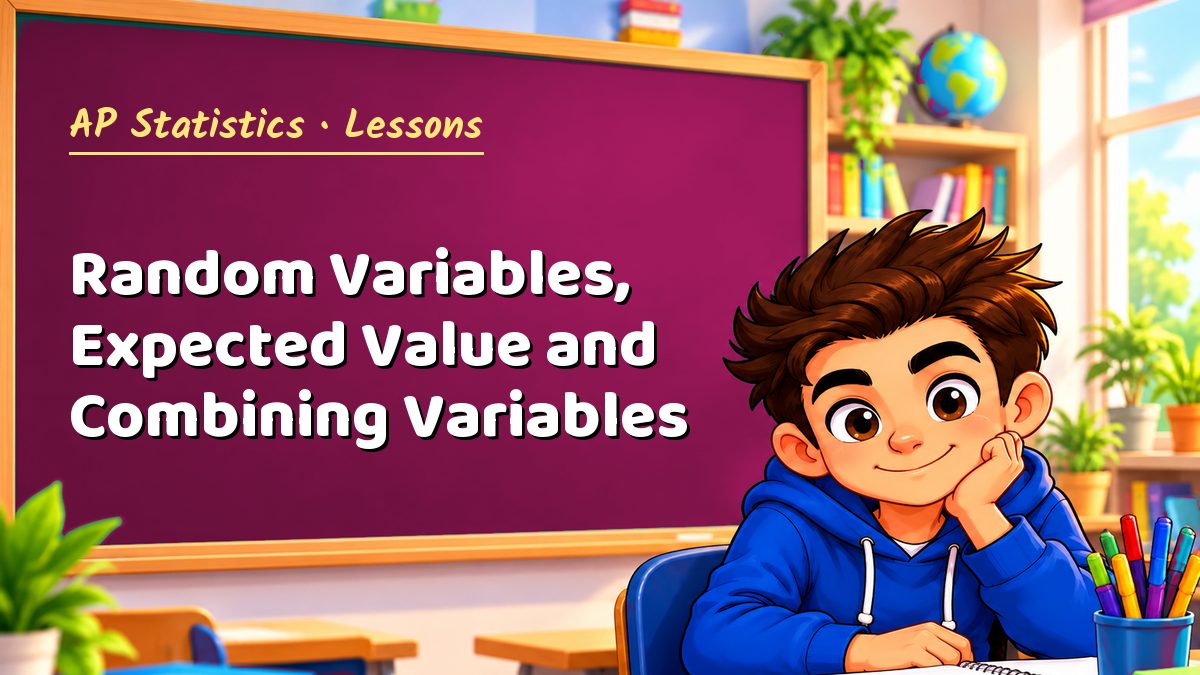 AP Statistics math lesson: Random Variables, Expected Value and Combining Variables – Maths PDF