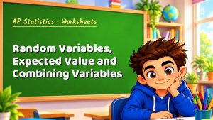 AP Statistics Random Variables, Expected Value and Combining Variables Worksheet (PDF)