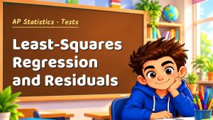 AP Statistics Least-Squares Regression and Residuals Test with Point Values (PDF)