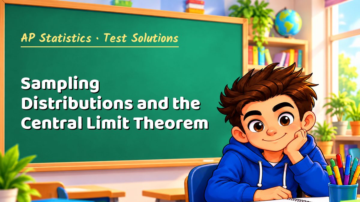 AP Statistics math test solutions: Sampling Distributions and the Central Limit Theorem – Maths PDF