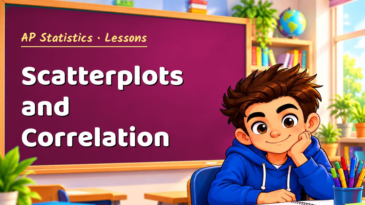 AP Statistics math lesson: Scatterplots and Correlation – Maths PDF