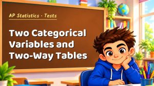 AP Statistics Two Categorical Variables and Two-Way Tables Test with Point Values (PDF)
