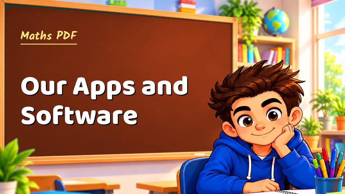 Our apps and software: math, language and science apps plus AICKO programs for Windows, all presented on Maths PDF
