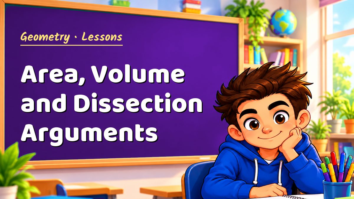 Geometry math lesson: Area, Volume and Dissection Arguments – Maths PDF