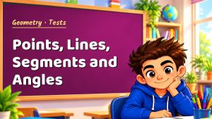 Geometry Points, Lines, Segments and Angles Test with Point Values (PDF)
