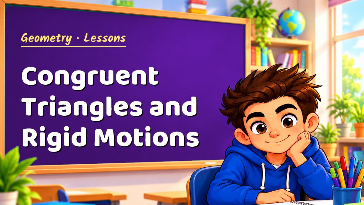 Geometry math lesson: Congruent Triangles and Rigid Motions – Maths PDF