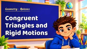 Geometry Congruent Triangles and Rigid Motions Quiz: 10 Questions with Explanations
