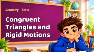 Geometry Congruent Triangles and Rigid Motions Test with Point Values (PDF)
