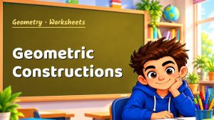 Geometry Geometric Constructions Worksheet (PDF)