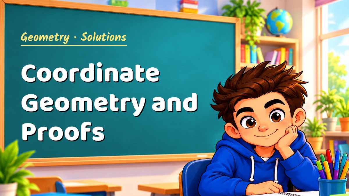 Geometry math worksheet solutions: Coordinate Geometry and Proofs – Maths PDF