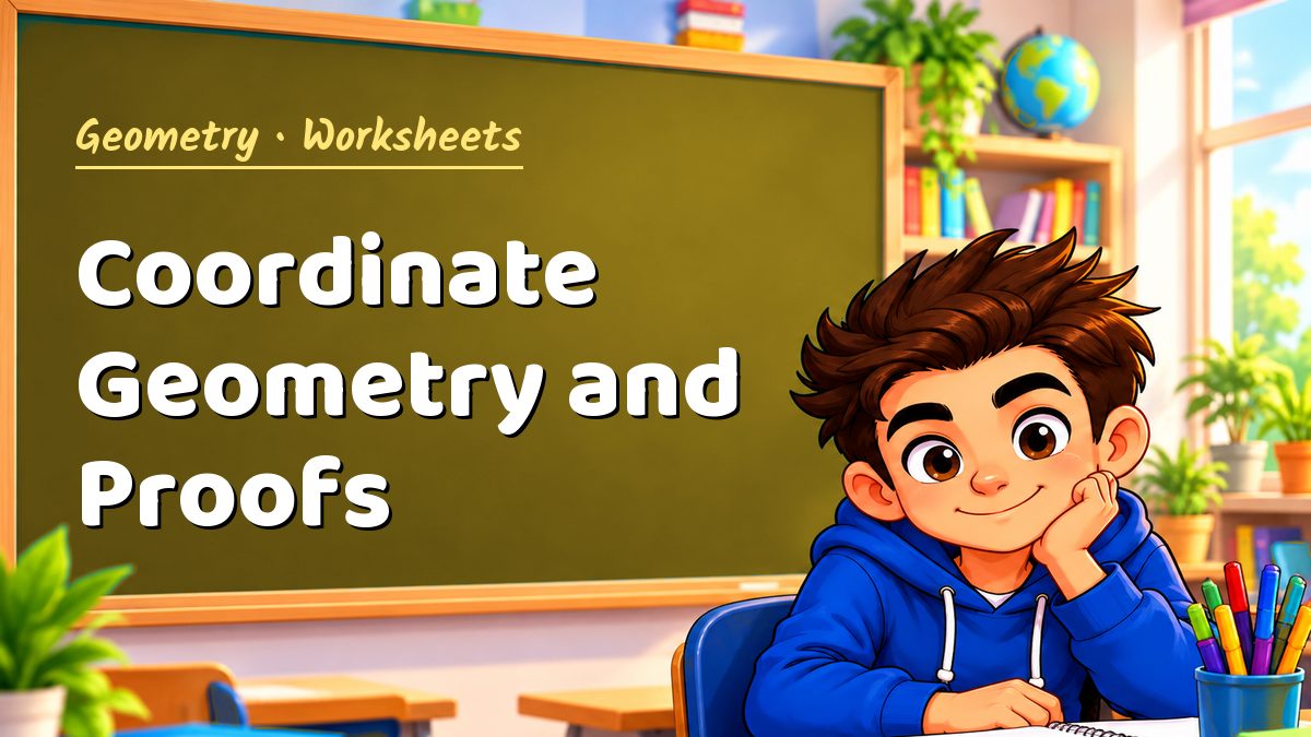 Geometry math worksheet: Coordinate Geometry and Proofs – Maths PDF