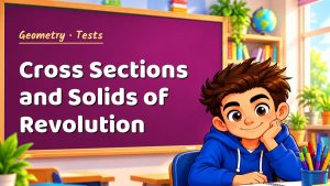 Geometry Cross Sections and Solids of Revolution Test with Point Values (PDF)