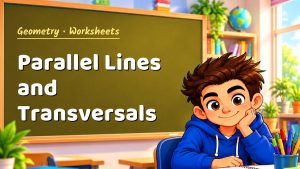 Geometry Parallel Lines and Transversals Worksheet (PDF)